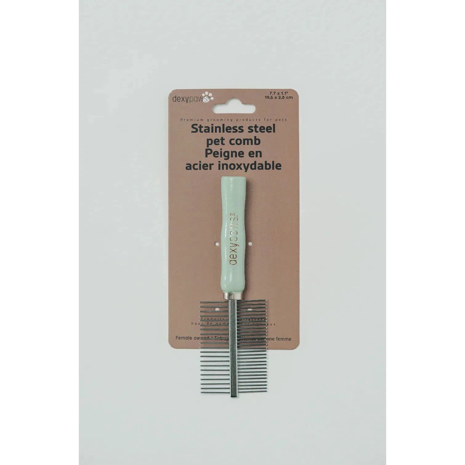 Dexypaws Stainless Steel Double Detangling Comb For Pets by Dexypaws