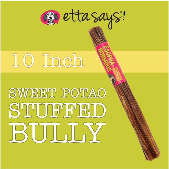 ETTA SAYS! Esophagus Stuffed Bully Sticks Dog Treat by Etta Says