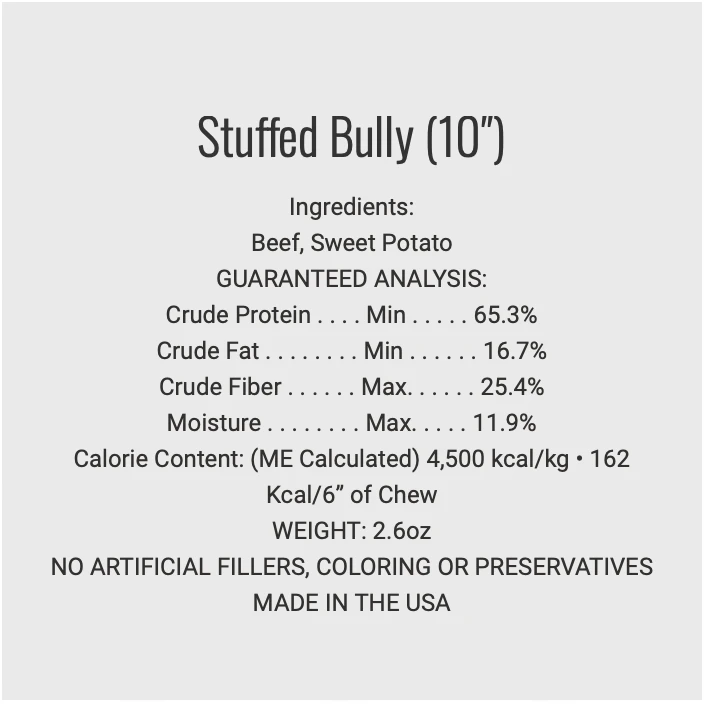 ETTA SAYS! Esophagus Stuffed Bully Sticks Dog Treat by Etta Says