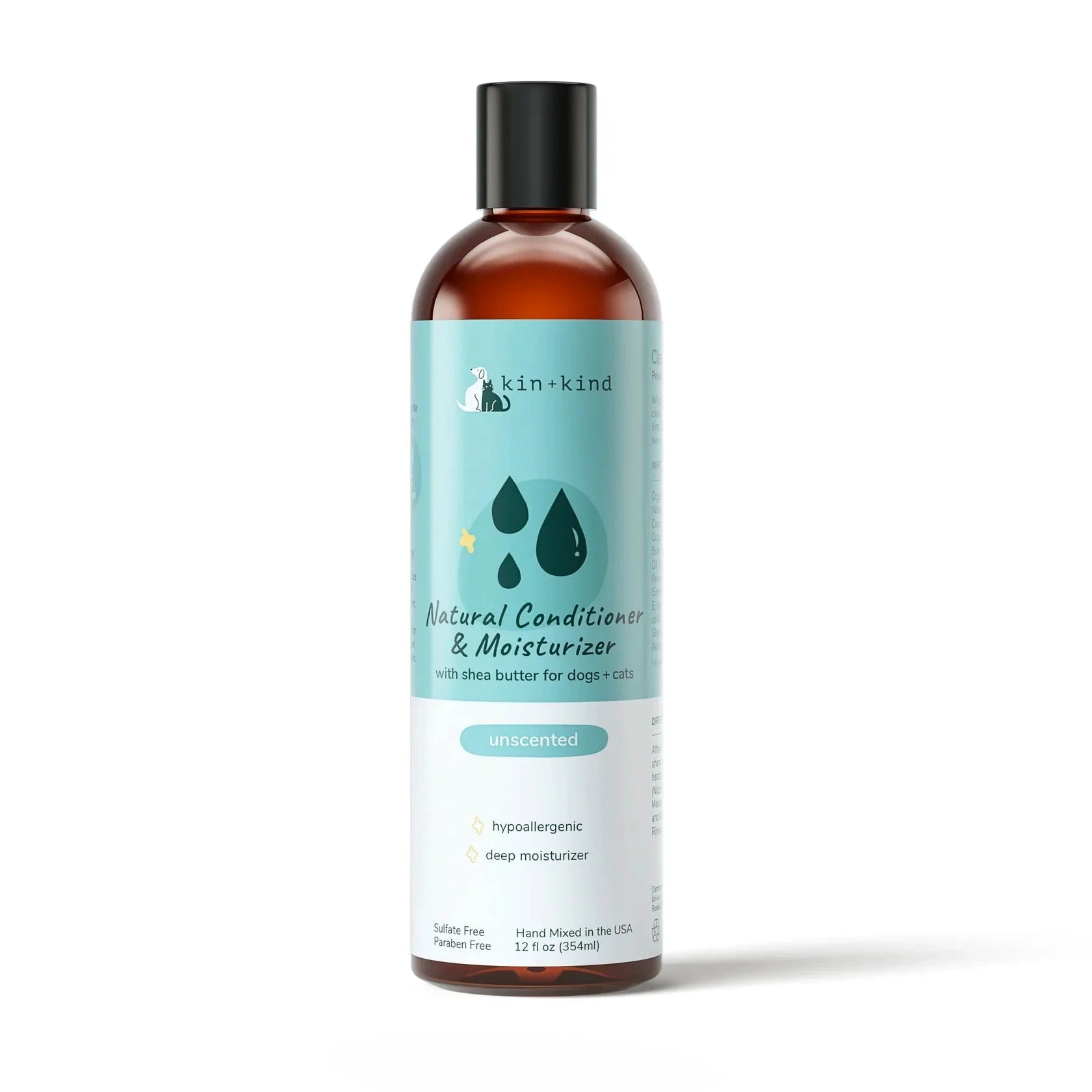 Moisturizing Conditioner for Dogs & Cats (Unscented) by Kin+Kind