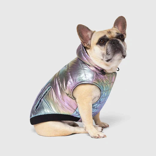 Canada Pooch Shiny Puffer Vest -Iridescent by Canada Pooch