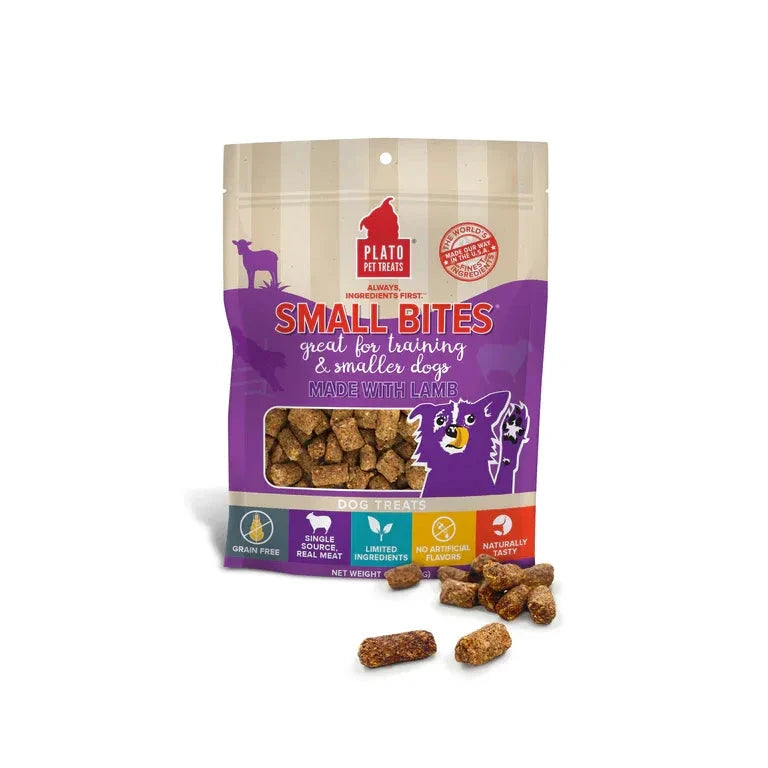 Plato Pet Treats Small Bites With Lamb Dog Treats by Plato Pet Treats