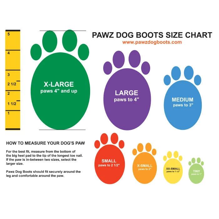 PawZ Rubber Dog Boots, 12 Boots (1 pack) by Pawz