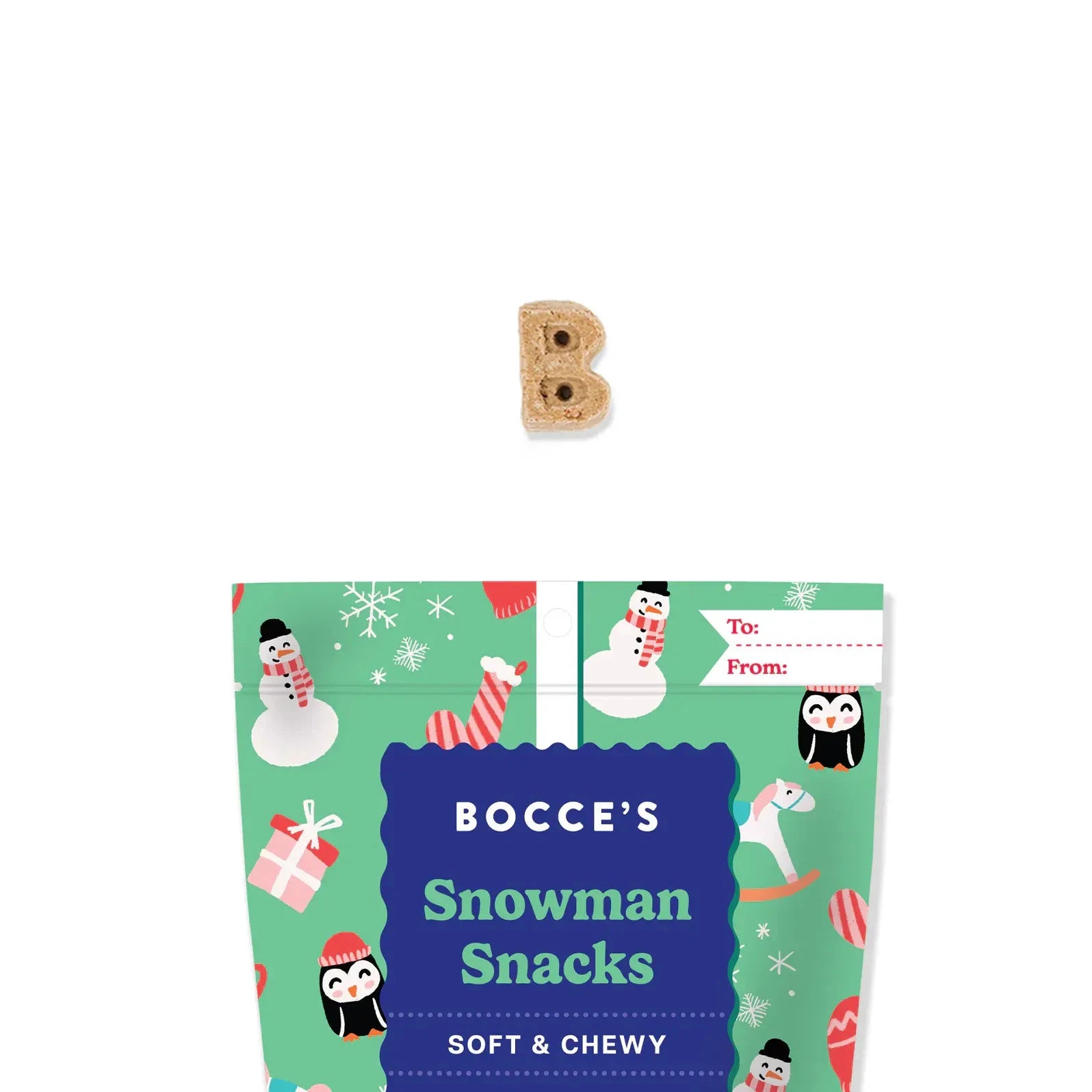 Snowman Snacks Soft & Chewy Treats by Bocce's Bakery