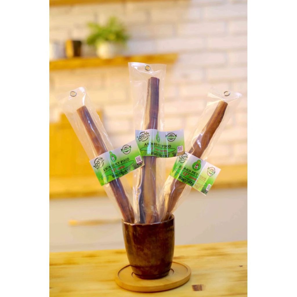 Premium Bully Sticks for Dogs by Award Pet Food