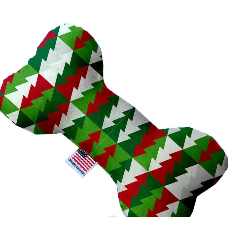 Chaiyat Boutique Stuffed Squeaker Toy Bone Shaped Print by Chaiyat Boutique