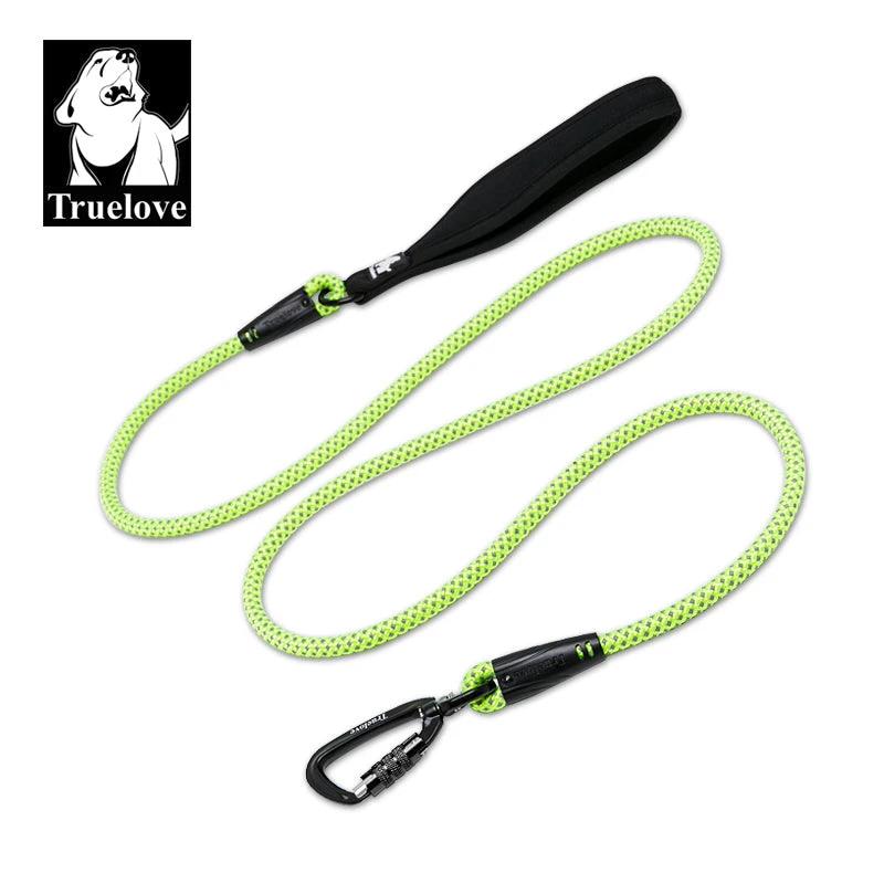 Truelove Dog Pet Leash Nylon With Reflective Aluminum-Alloy Hook Stainless Steel D-ring by True Love