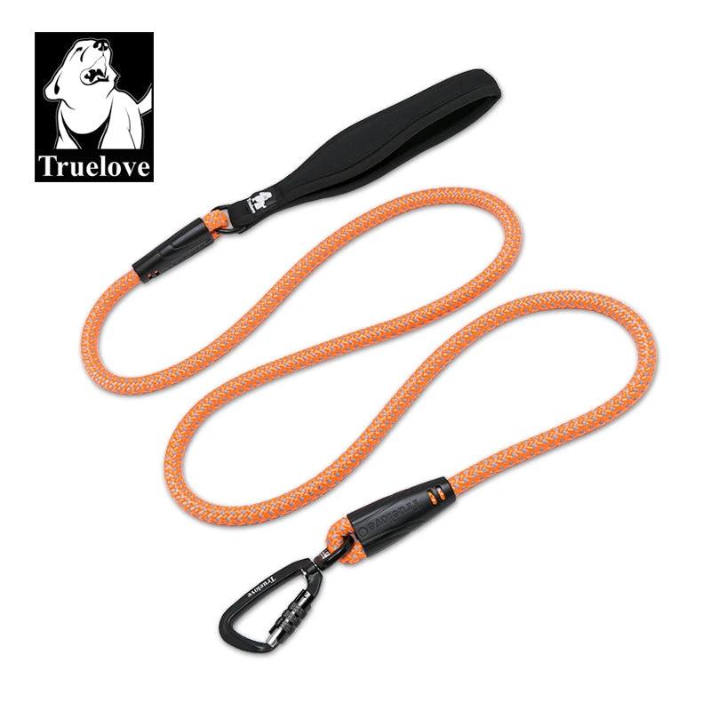 Truelove Dog Pet Leash Nylon With Reflective Aluminum-Alloy Hook Stainless Steel D-ring by True Love