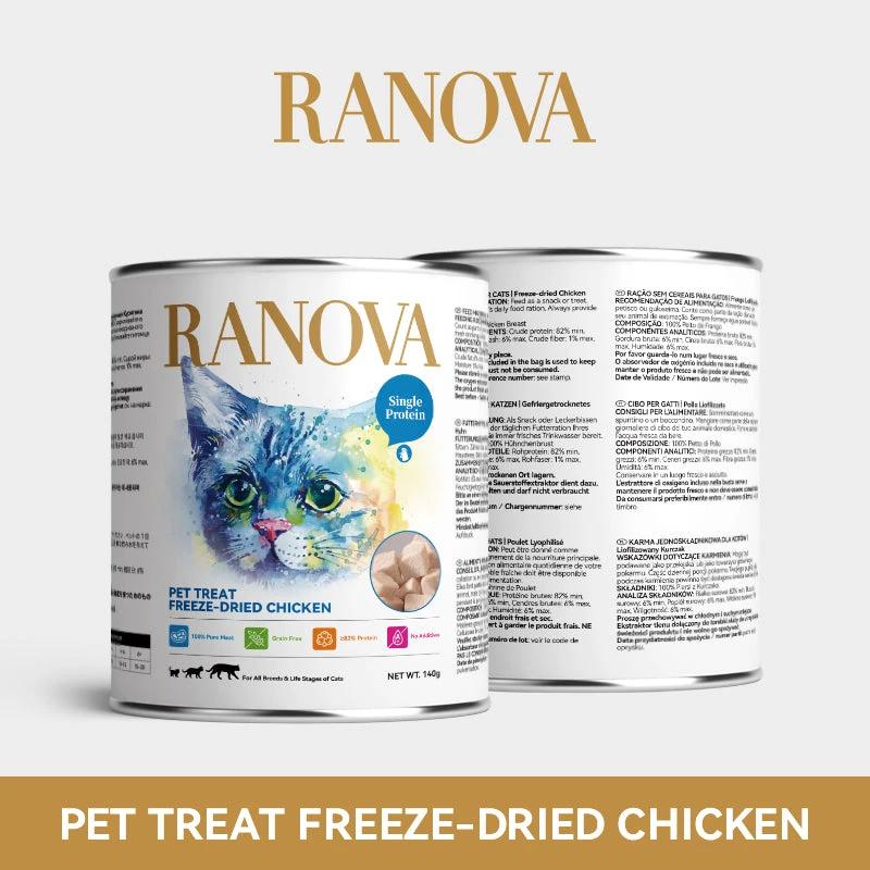 Ranova Chicken Breast Freeze-Dried Dog & Cat Treats - 140g by Ranova
