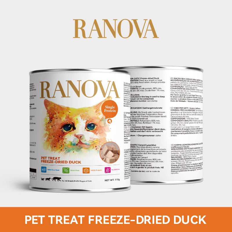 Ranova Duck Breast Freeze-Dried Dog & Cat Treats 115g