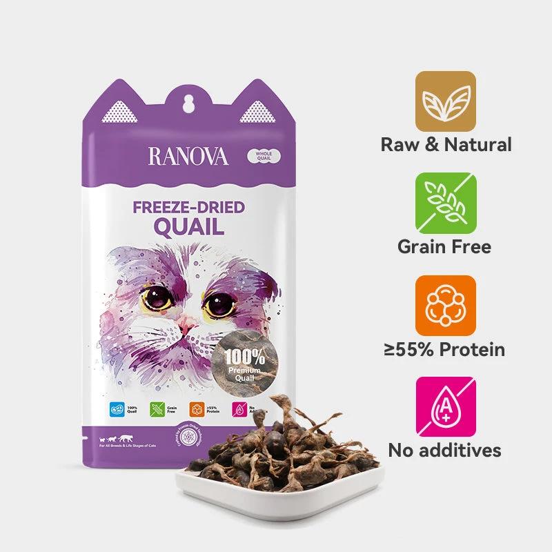 Ranova Freeze-Dried Whole Quail - 40g by Ranova