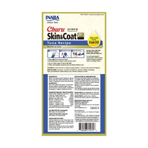 Inaba Cat Churu Skin & Coat Tuna Recipe by Inaba