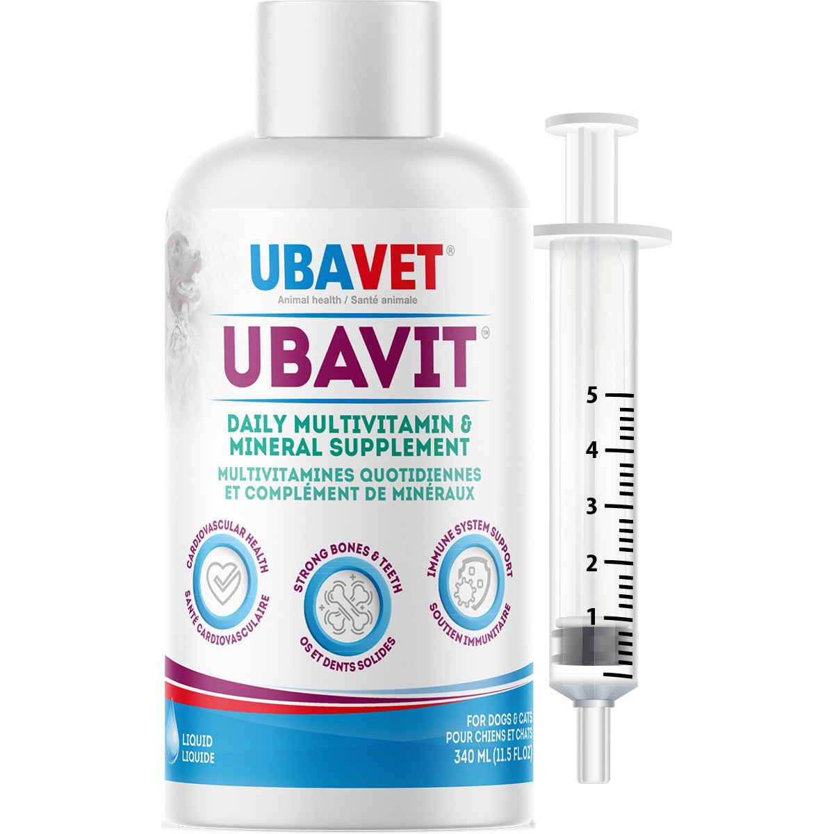 UBAVET UbaVit Daily Multivitamin & Mineral Liquid for Dogs and Cats