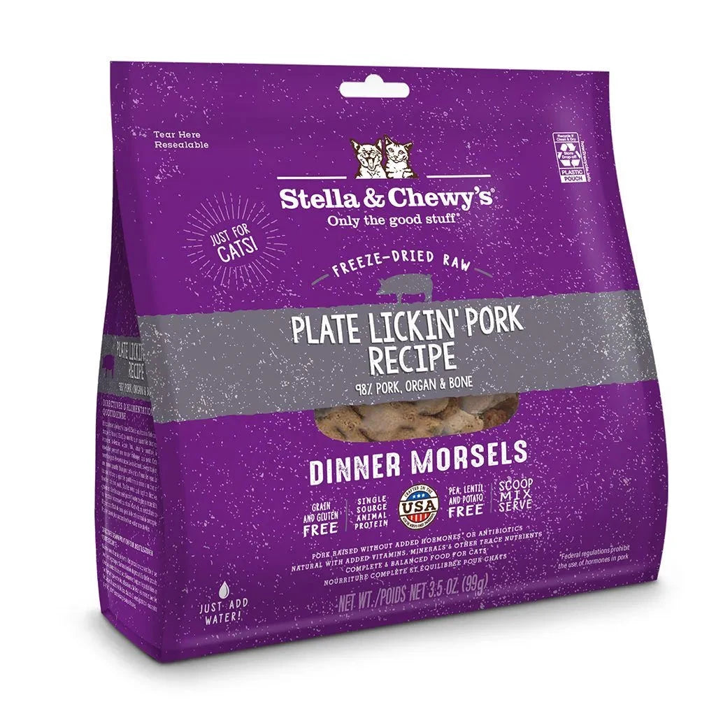Stella & Chewy's Plate Lickin' Pork Recipe Freeze-Dried Raw Dinner Morsels by Stella & Chewy's
