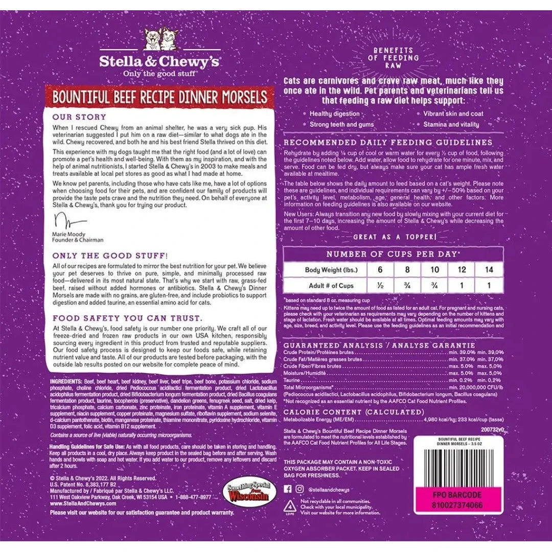 Stella & Chewy's Bountiful Beef Recipe Freeze-Dried Raw Dinner Morsels by Stella & Chewy's