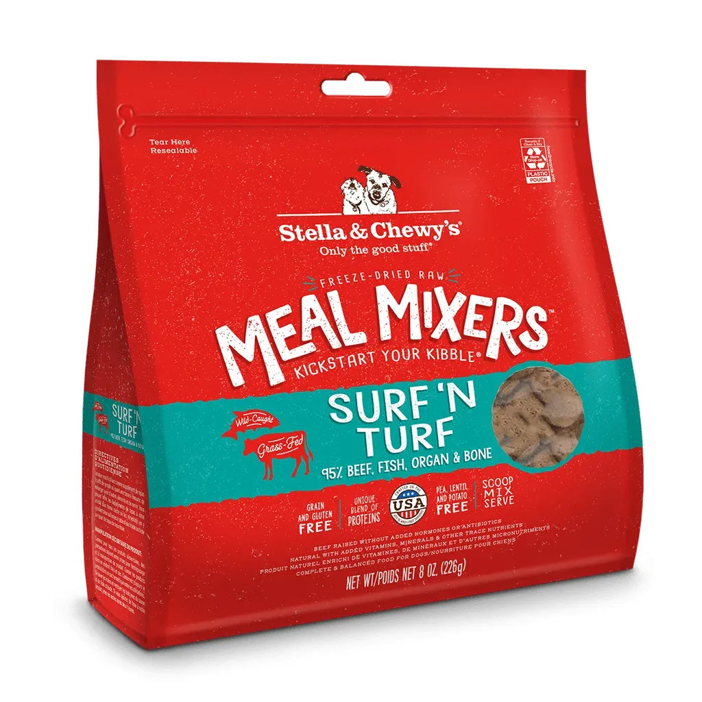 Stella & Chewy's Surf 'N Turf Freeze-Dried Raw Meal Mixers