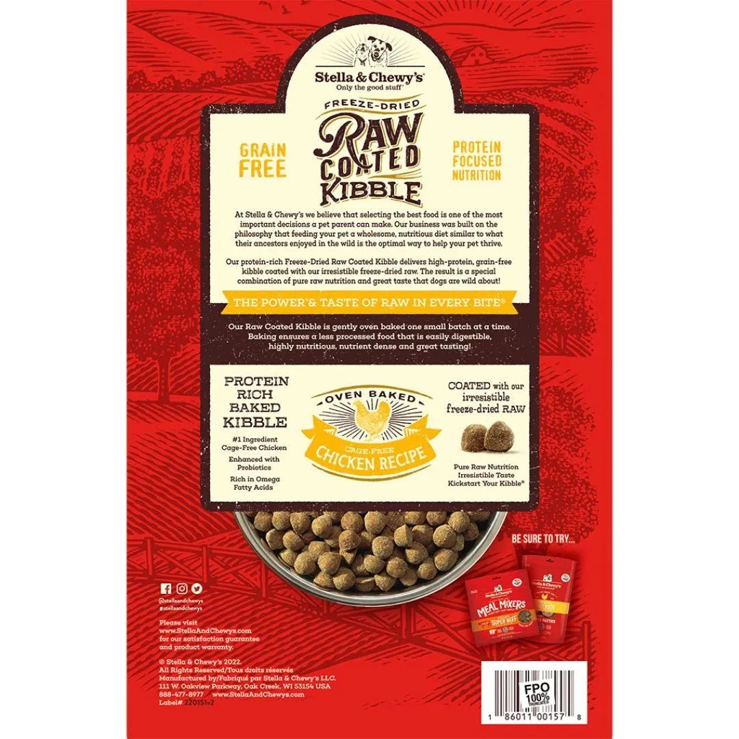 Stella & Chewy's Cage Free Chicken Raw Coated Kibble Dog Food by Stella & Chewy's