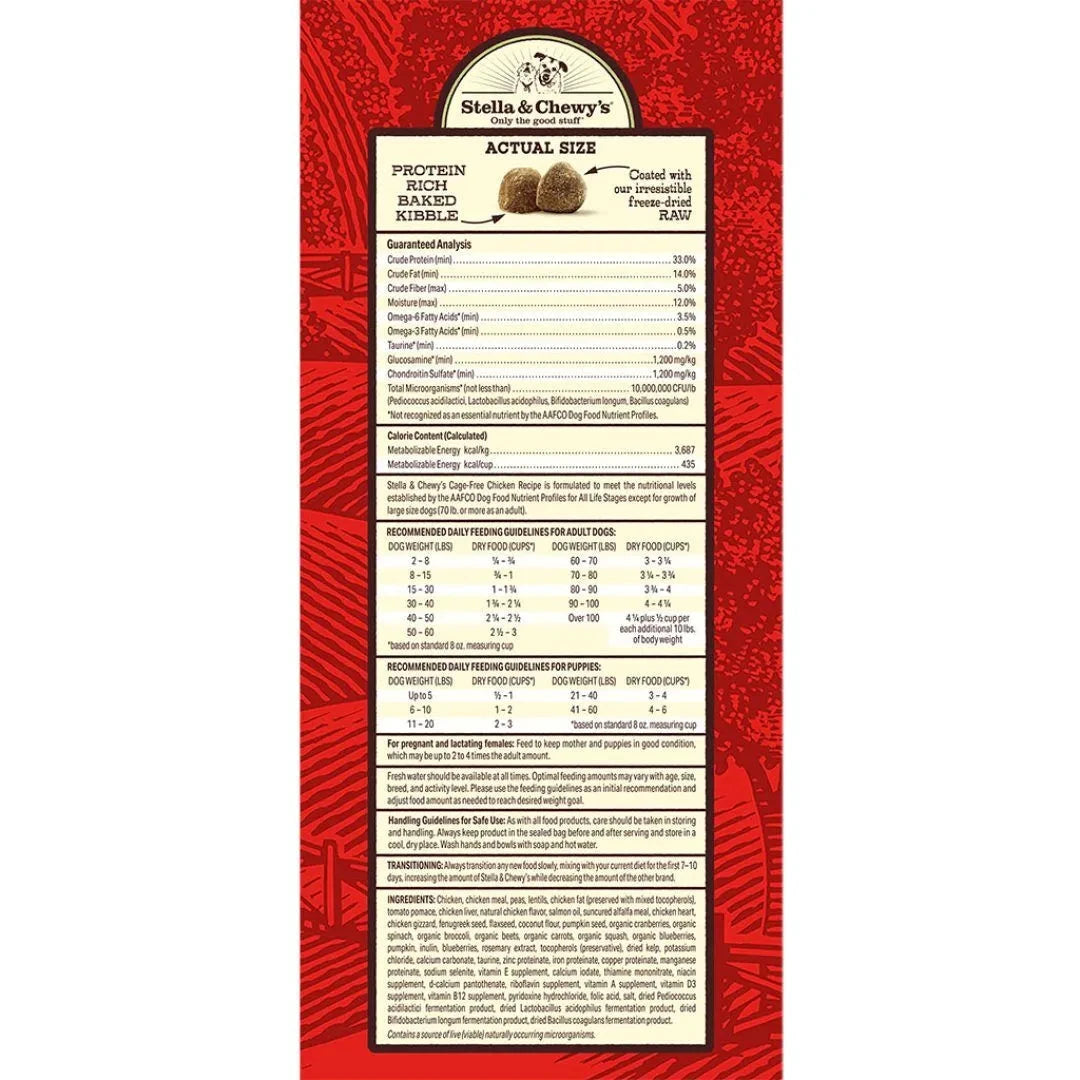 Stella & Chewy's Cage Free Chicken Raw Coated Kibble Dog Food by Stella & Chewy's