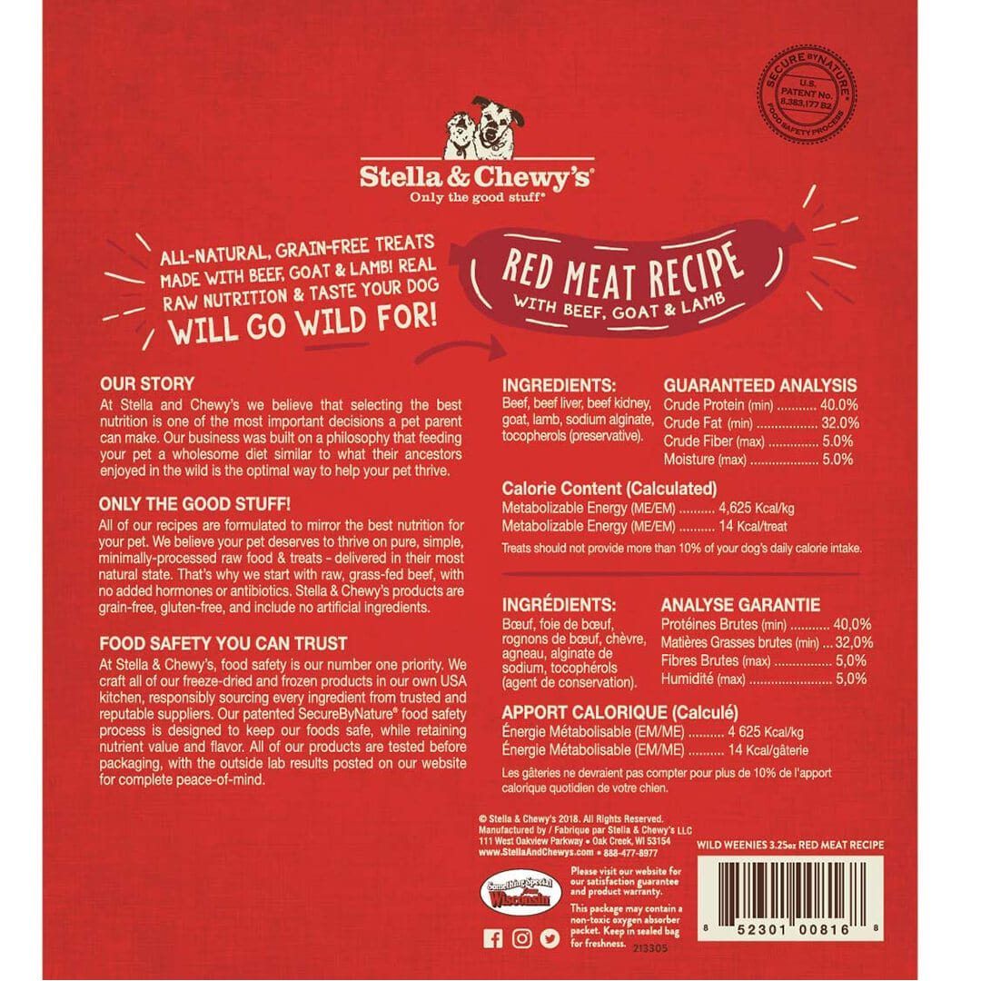 Stella & Chewy's Red Meat Wild Weenies