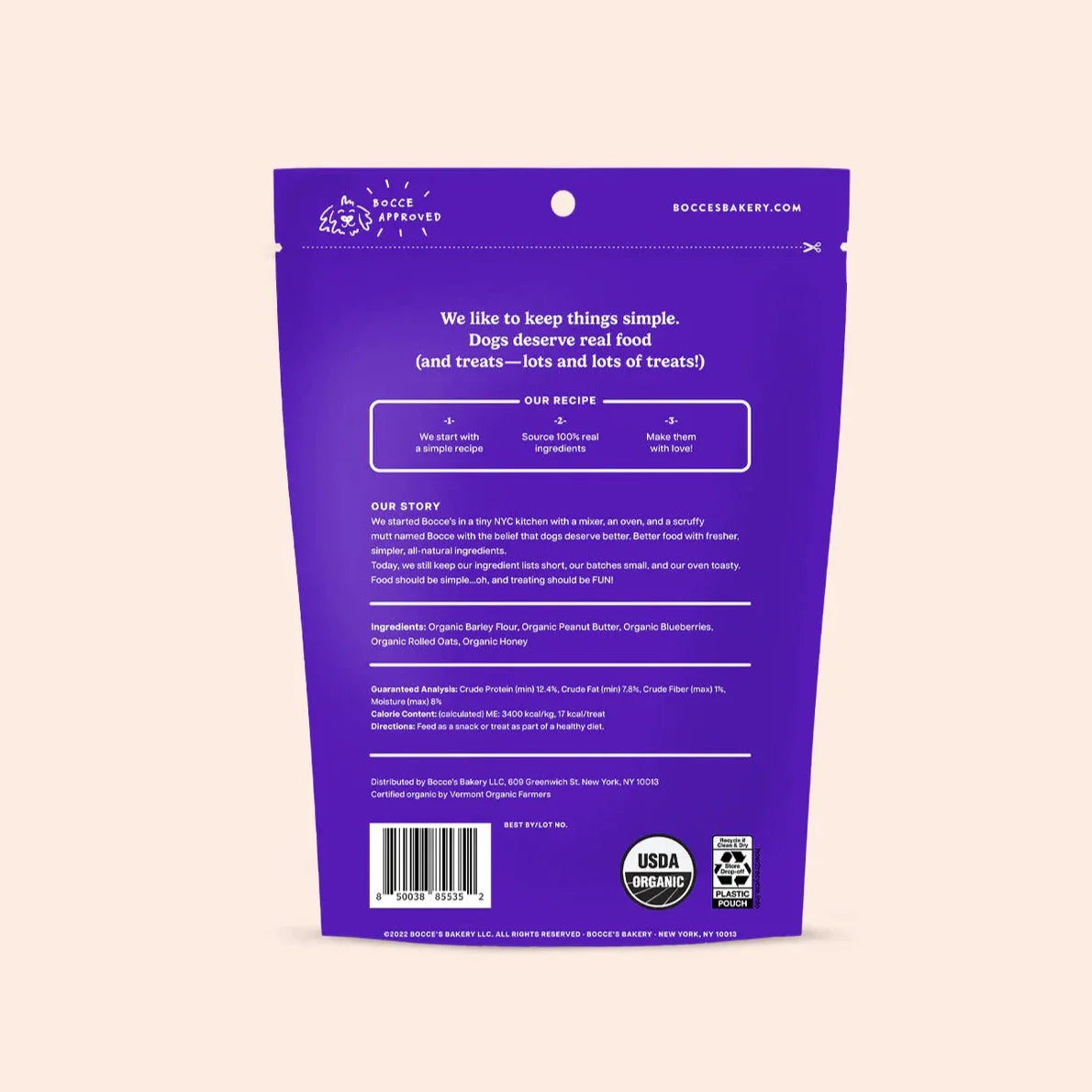 Bocce's Wild 'Berry Biscotti Biscuits for Dogs