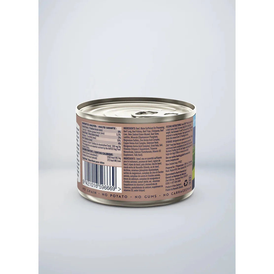ZIWI Peak Original Series Wet Dog Food - Beef Recipe