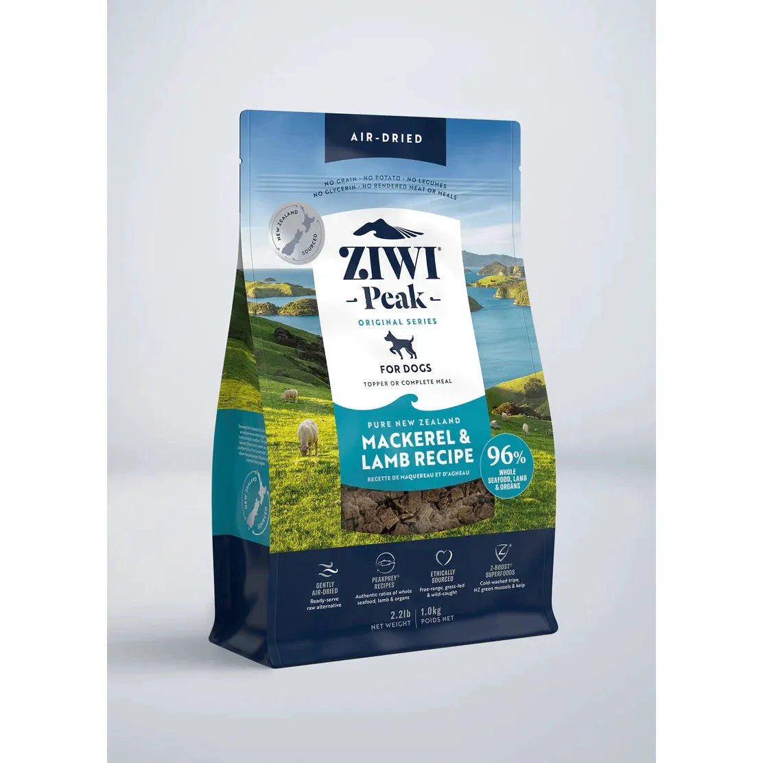 ZIWI Peak Air Dried Dog Food Mackerel & Lamb Recipe by Ziwi