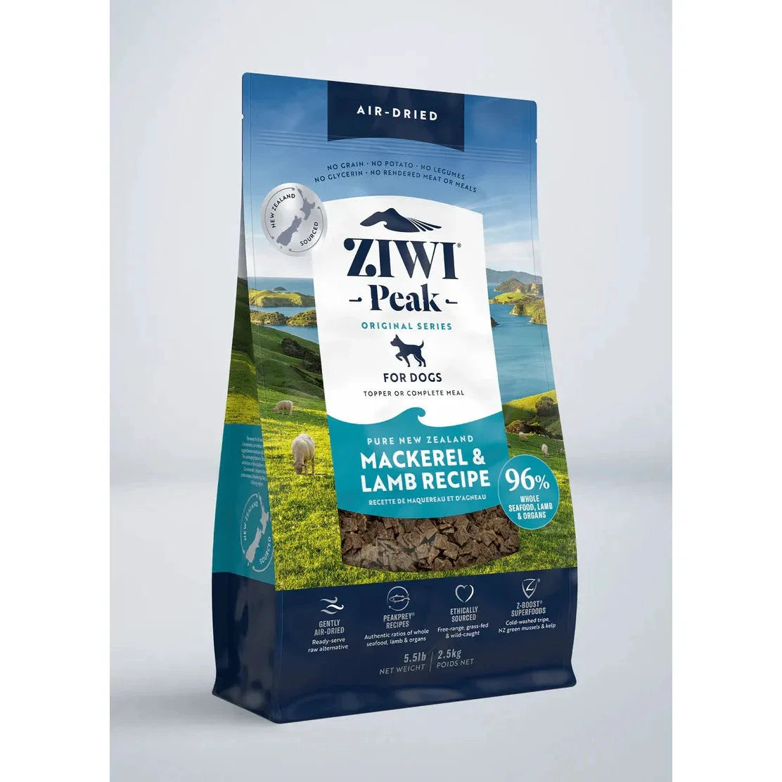 ZIWI Peak Air Dried Dog Food Mackerel & Lamb Recipe by Ziwi
