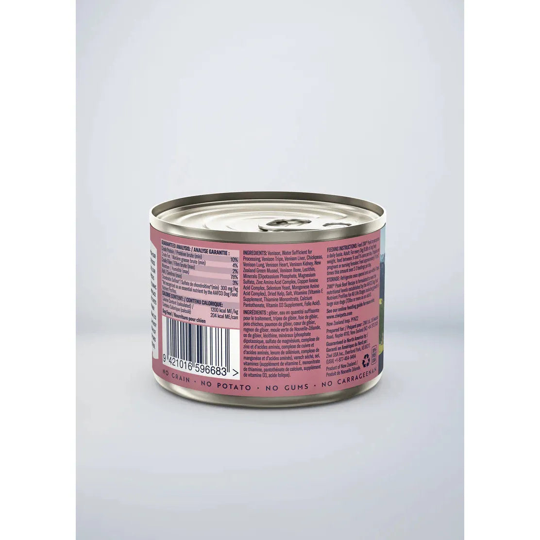 ZIWI Peak Original Series Wet Dog Food - Venison Recipe