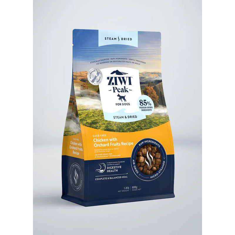 ZIWI Peak Steam Dried Chicken with Orchard Fruits Recipe Dog Food