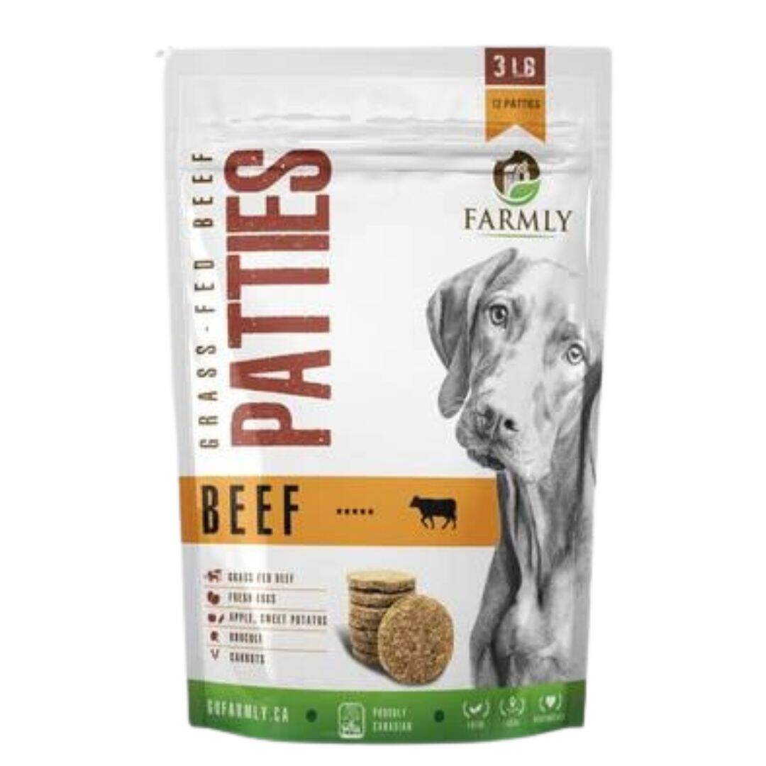 Farmly Gently Cooked Patties Beef 3lbs