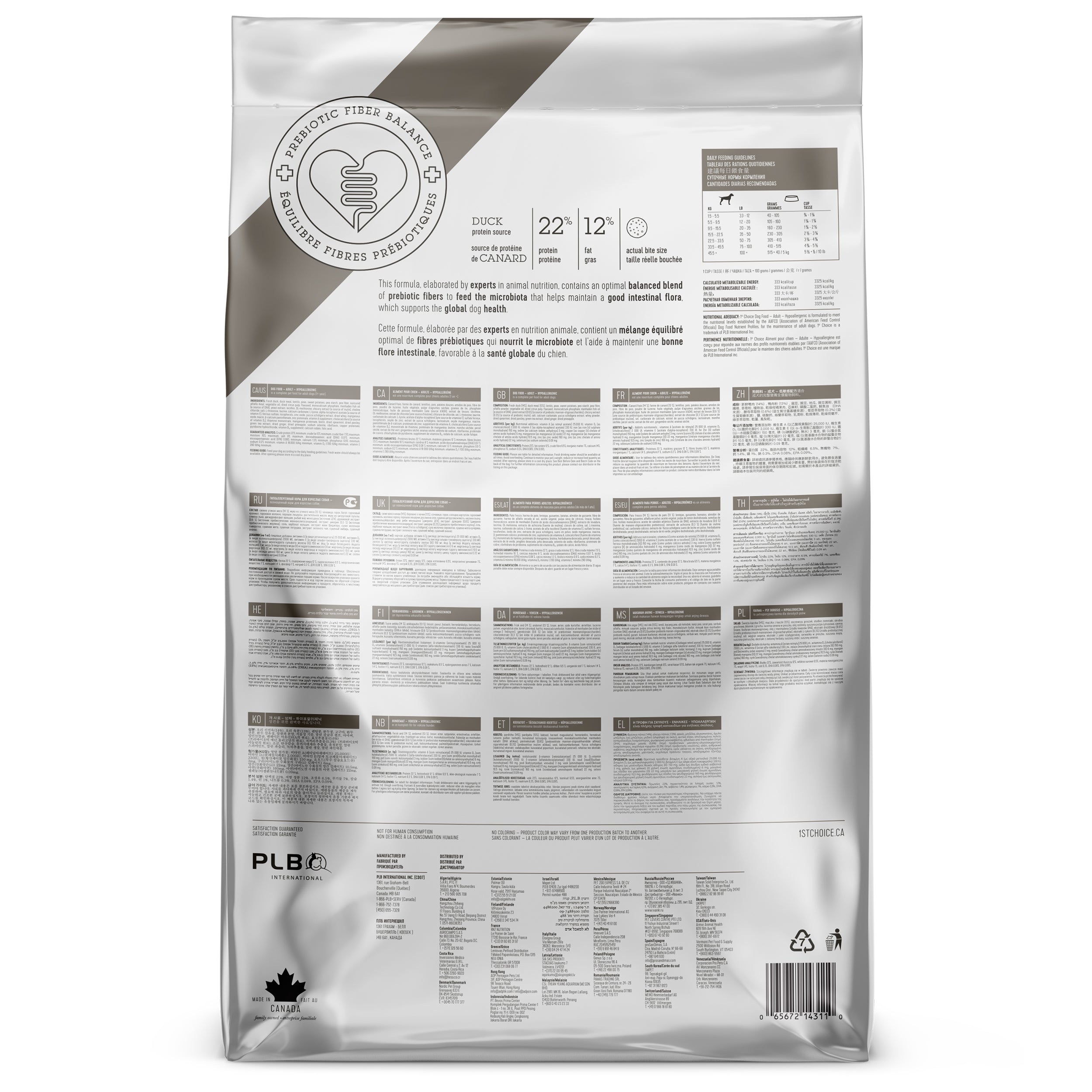 1st Choice Adult All Breed Hypoallergenic Duck Grain Free Dog 2kg