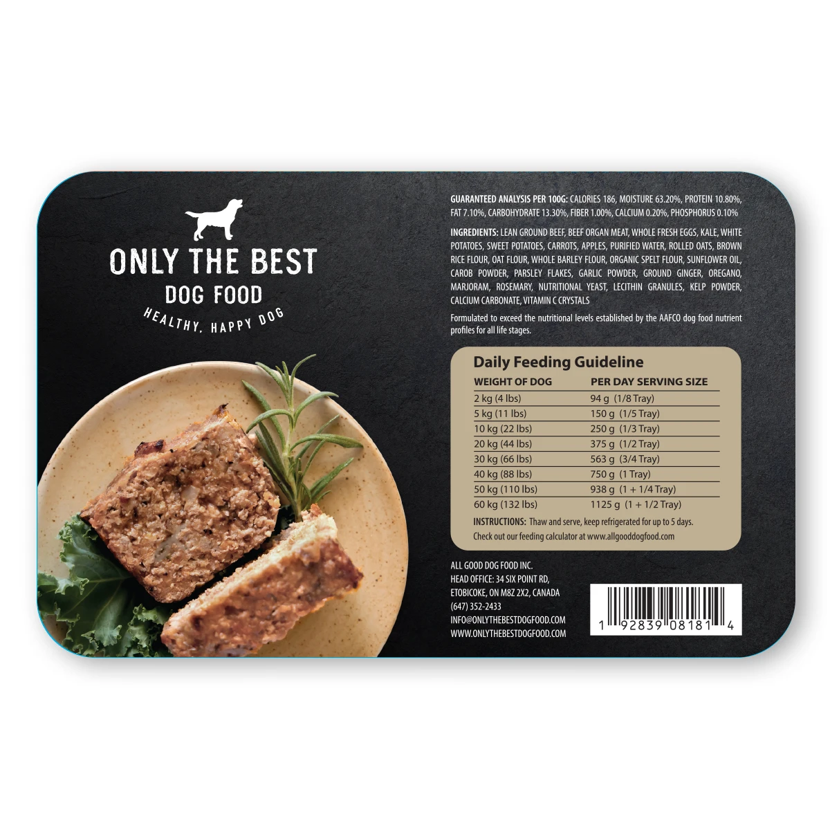 Only The Best Gently Cooked Beef Meatloaf 750 grams by Only The Best