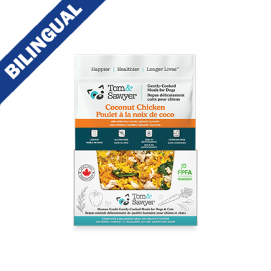 Tom&Sawyer Coconut Chicken Gently-cooked Frozen Meals for Dogs