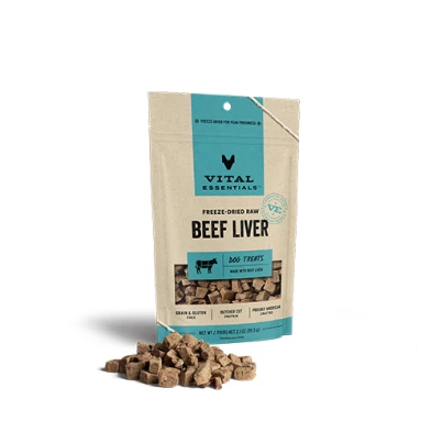 Vital Essentials® Freeze Dried Beef Liver Dog Treats by Vital Essential