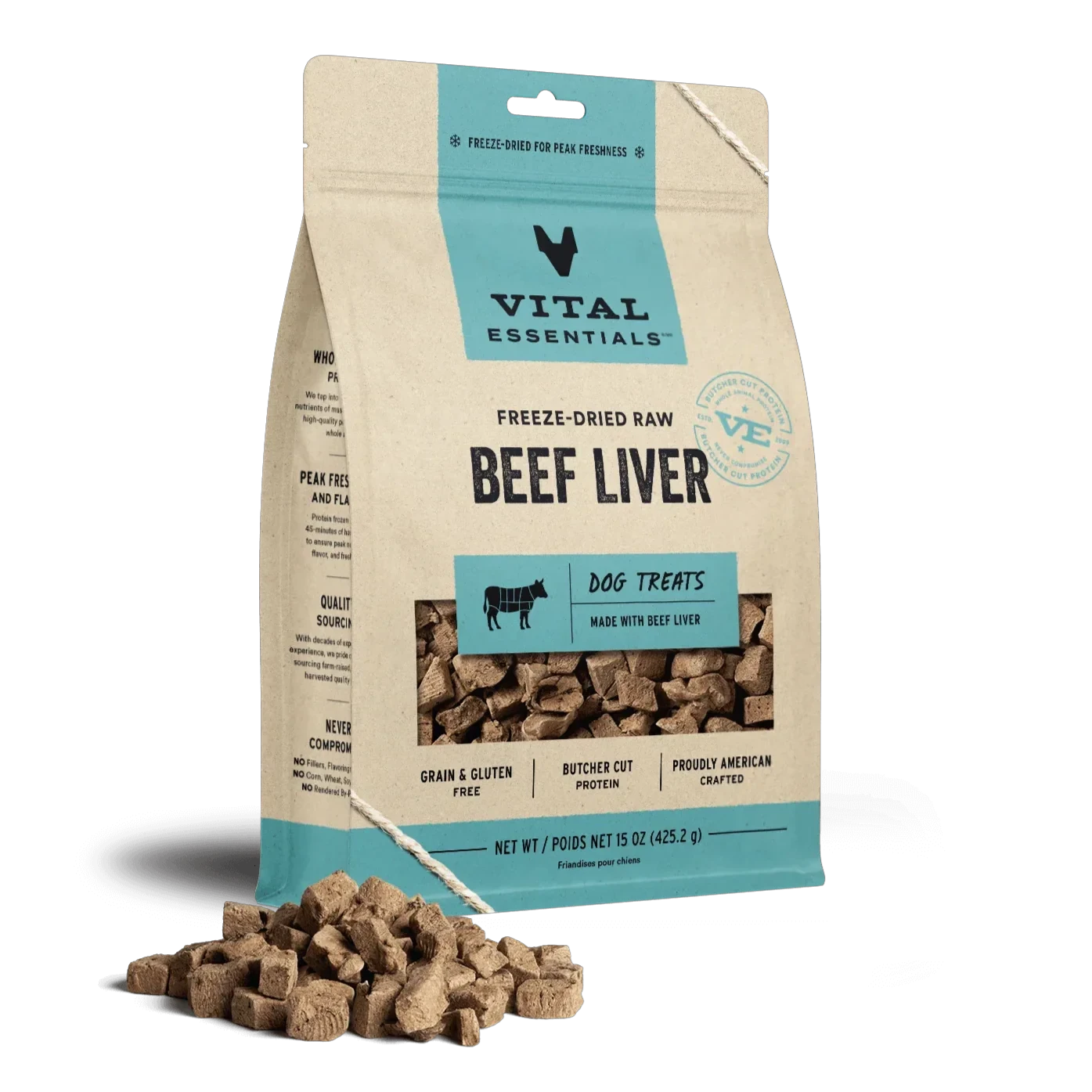 Vital Essentials® Freeze Dried Beef Liver Dog Treats by Vital Essential