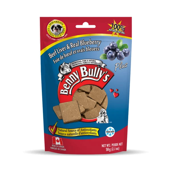 Benny Bully's Liver Plus Blueberry Dog Treats 58g