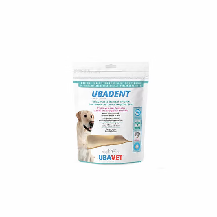 UBAVET Ubadent Enzymatic Dental Chews For Dogs