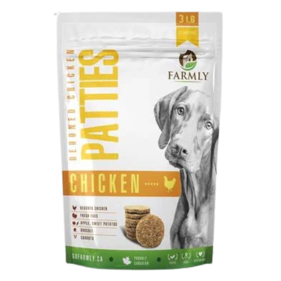 Farmly Gently Cooked Patties Chicken 3lbs