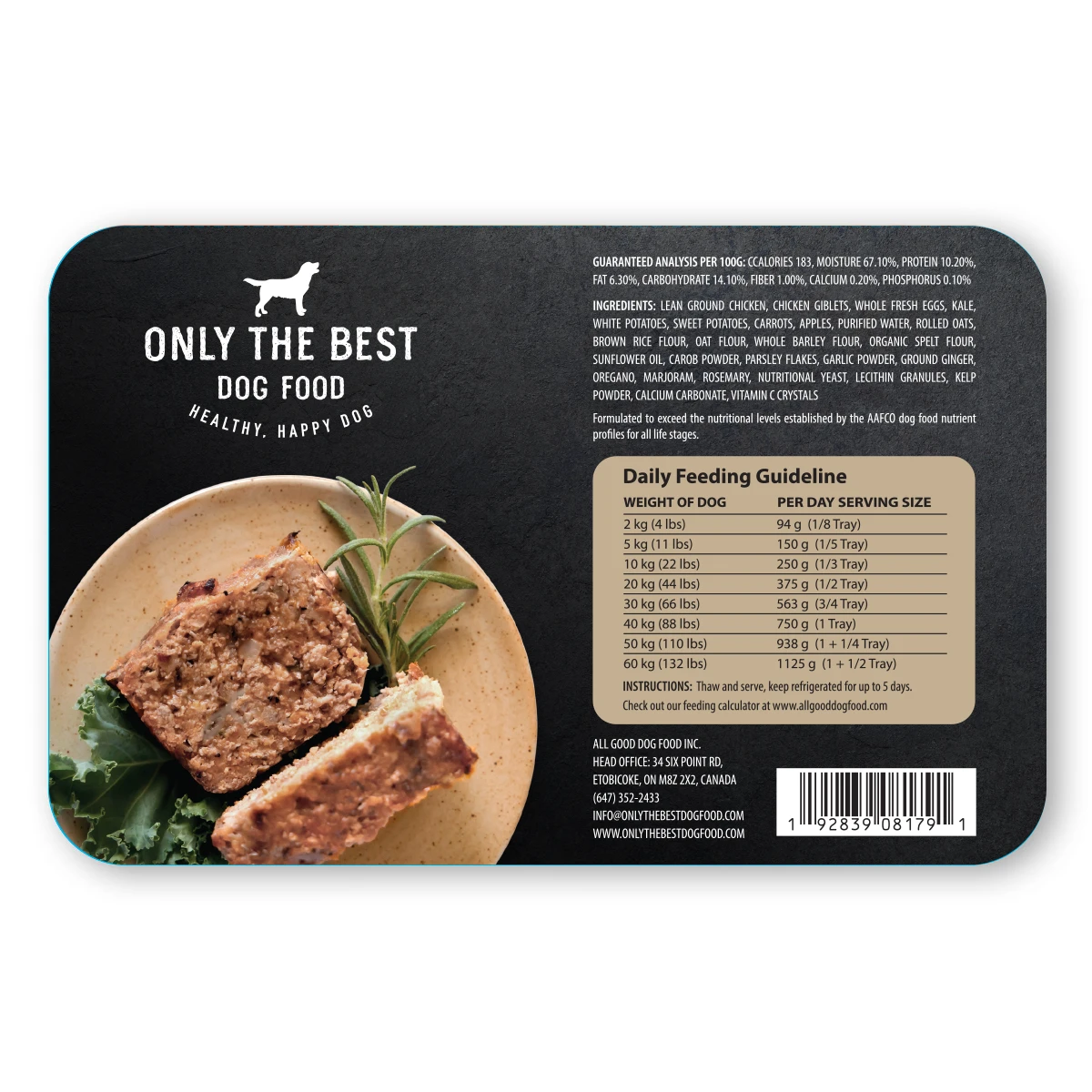Only The Best Gently Cooked Chicken Meatloaf 750 grams by Only The Best