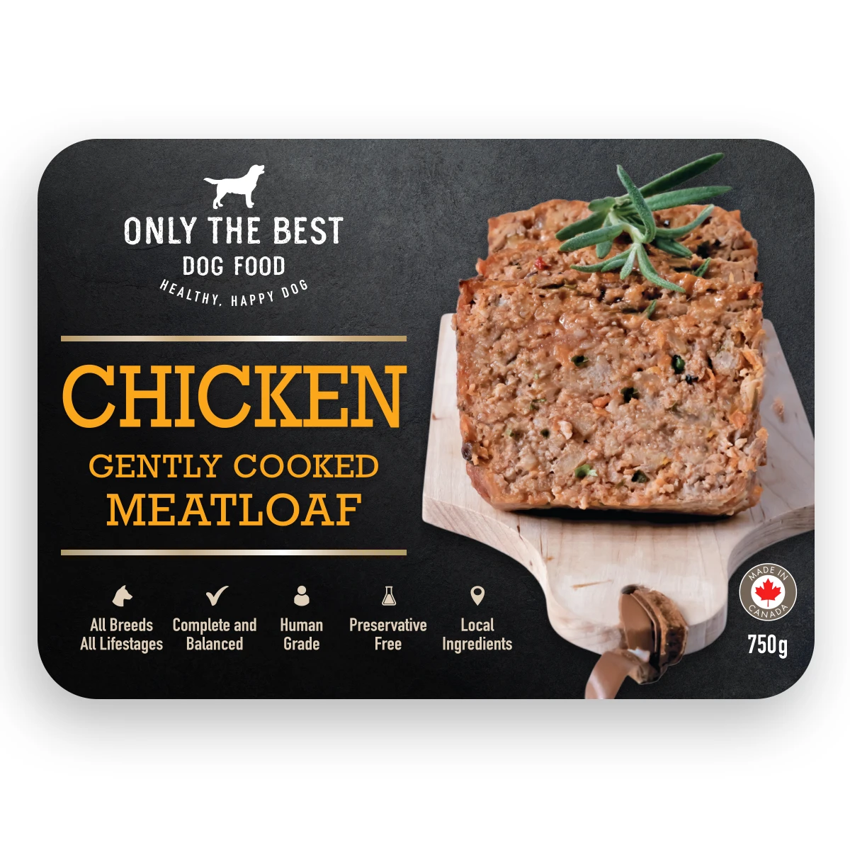 Only The Best Gently Cooked Chicken Meatloaf 750 grams by Only The Best