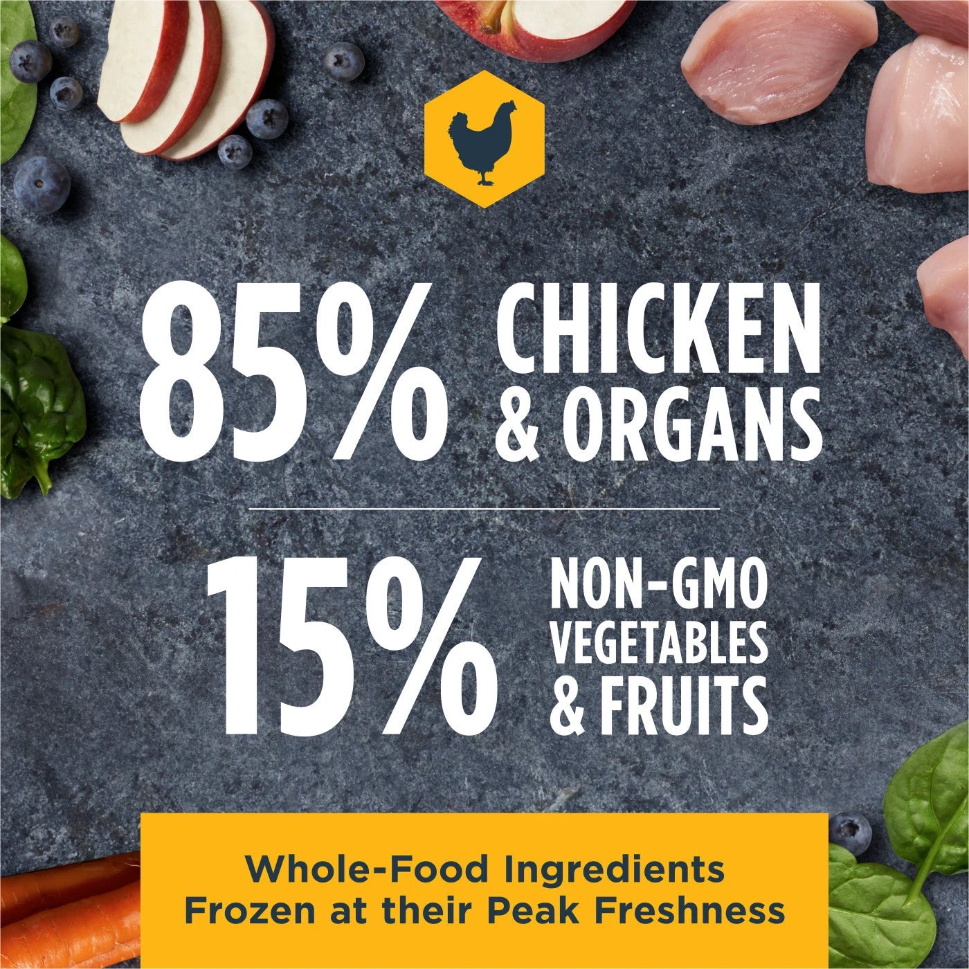 Instinct® Dog Food Raw Frozen Bites Cage-Free Chicken Recipe by Instinct