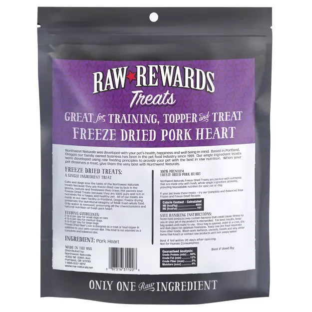 Northwest Naturals Freeze-Dried Treats - Pork Heart 283g