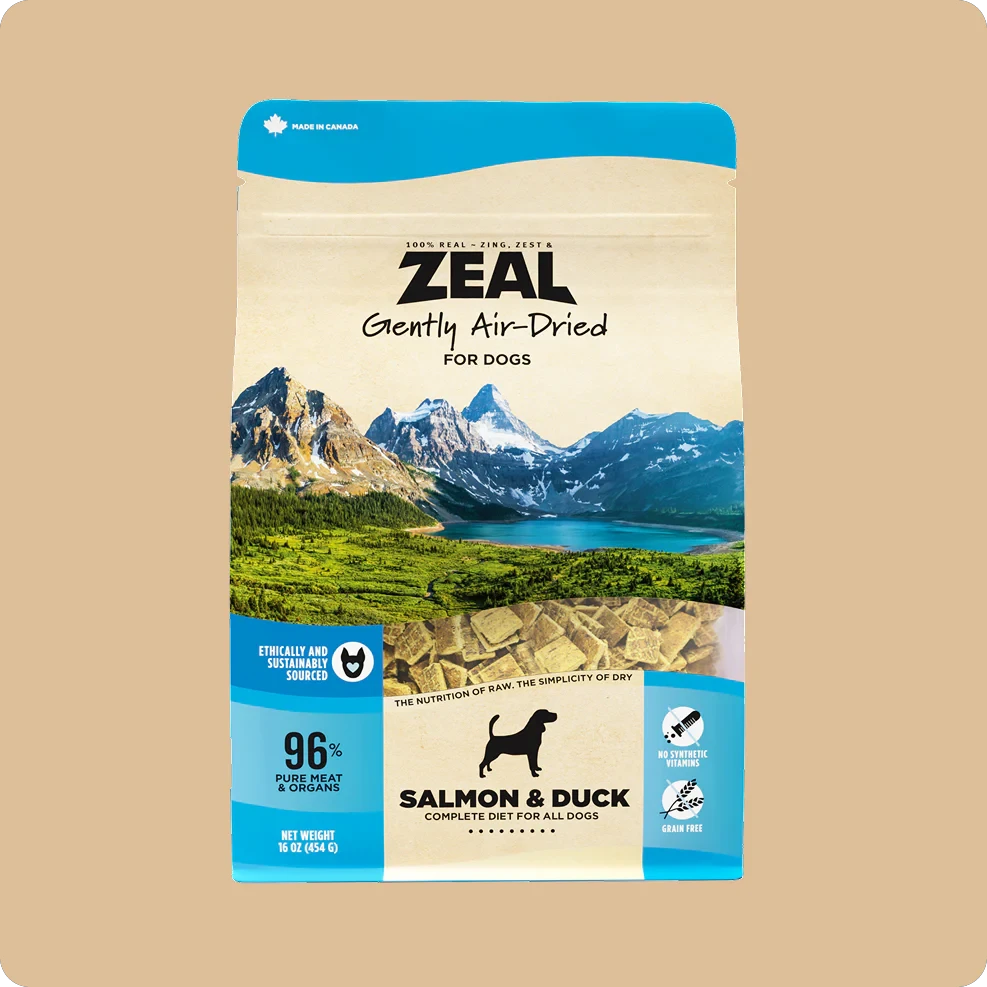 ZEAL Gently Air-Dried Grain Free Salmon & Duck Recipe for Dogs by Zeal