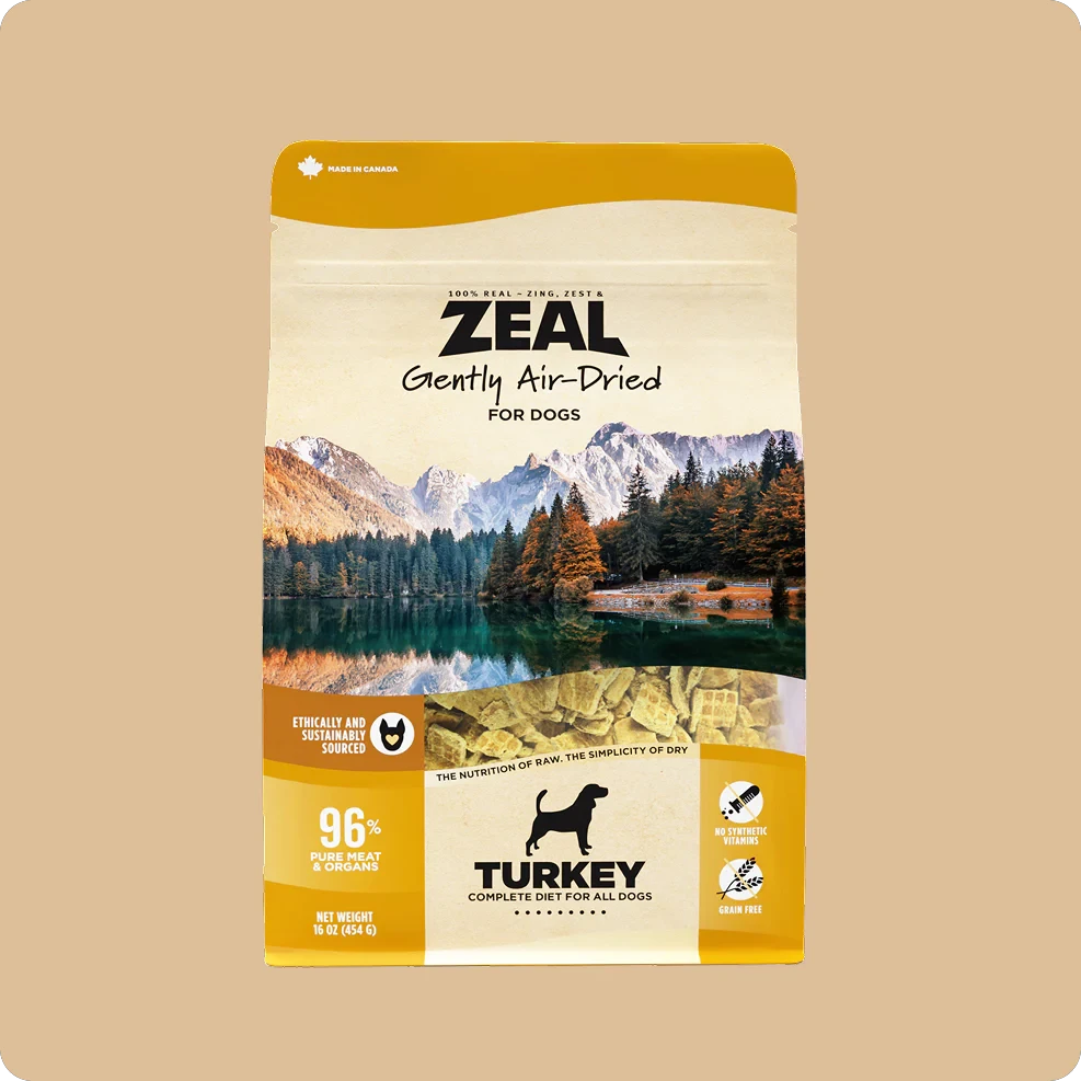 ZEAL Gently Air-Dried Grain Free Turkey Recipe for Dogs by Zeal