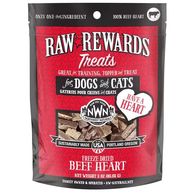 Northwest Naturals Freeze-Dried Treats - Beef Heart 85g by Northwest Naturals