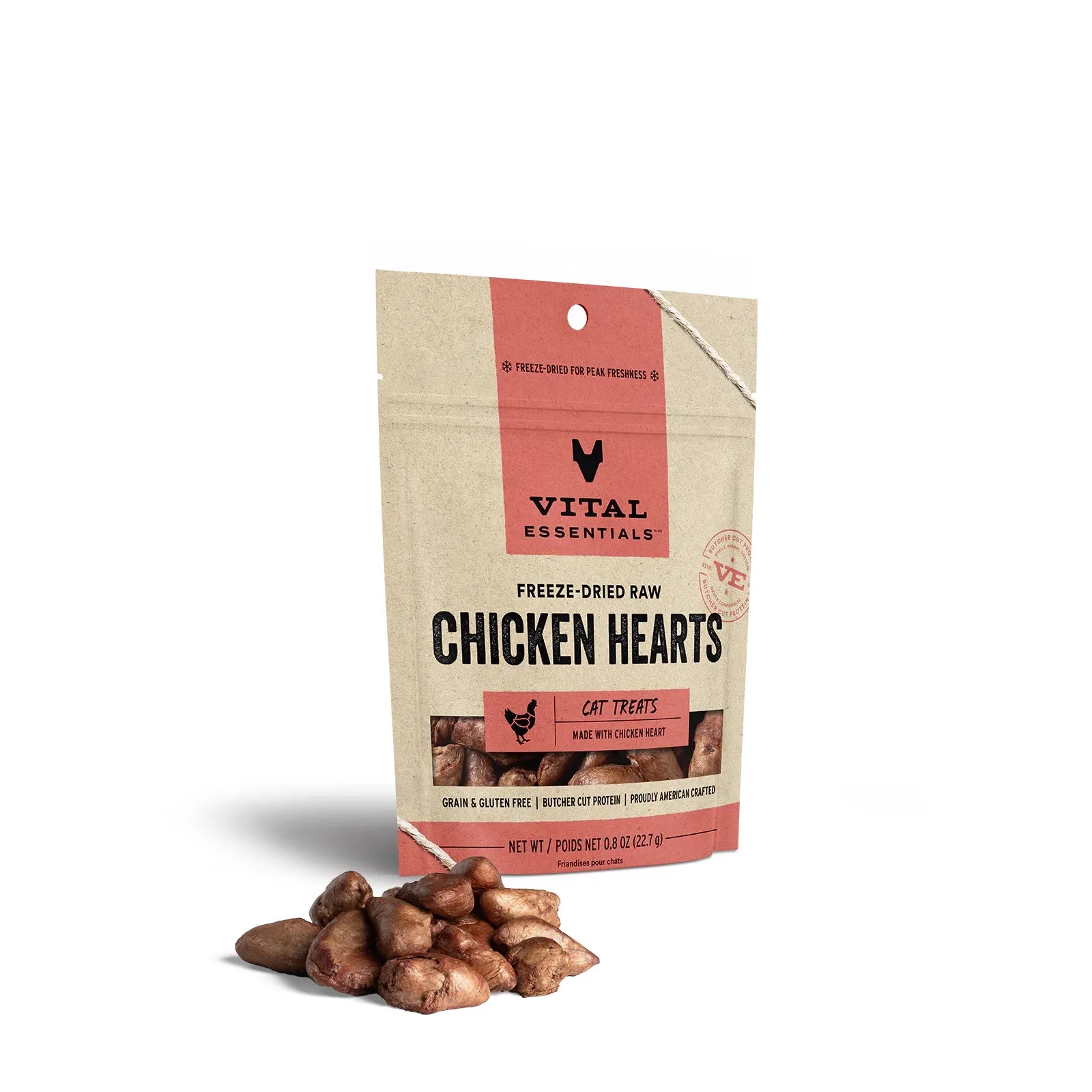 Vital Essentials® Chicken Heart Cat Treats