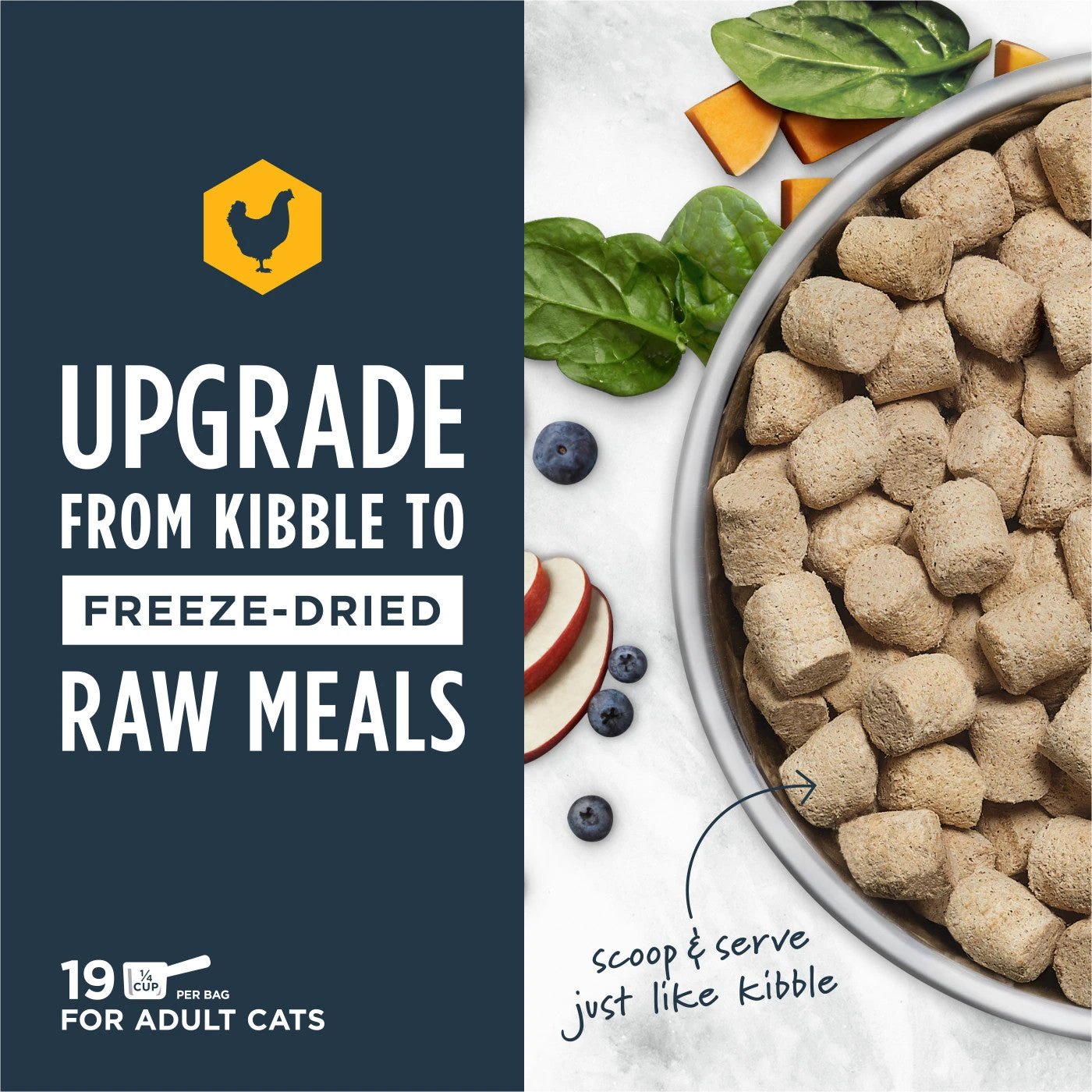 Instinct® cat Food Raw Freeze-Dried Meals Cage-Free Chicken Recipe by Instinct