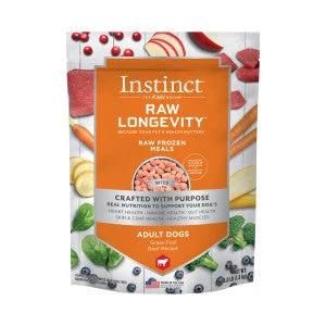 Instinct® Dog Food Raw Longevity Frozen Bites Grass-Fed Beef Recipe 4lb by Instinct
