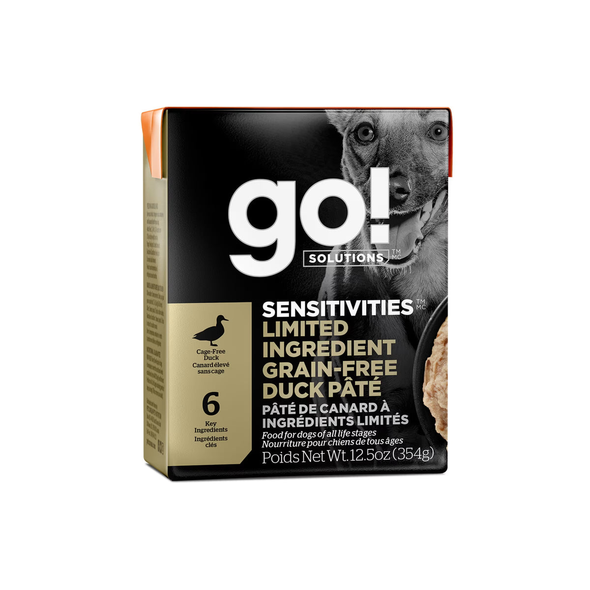 Go Sensitivities Duck Pâté Grain-Free Limited Ingredient Dog Food
