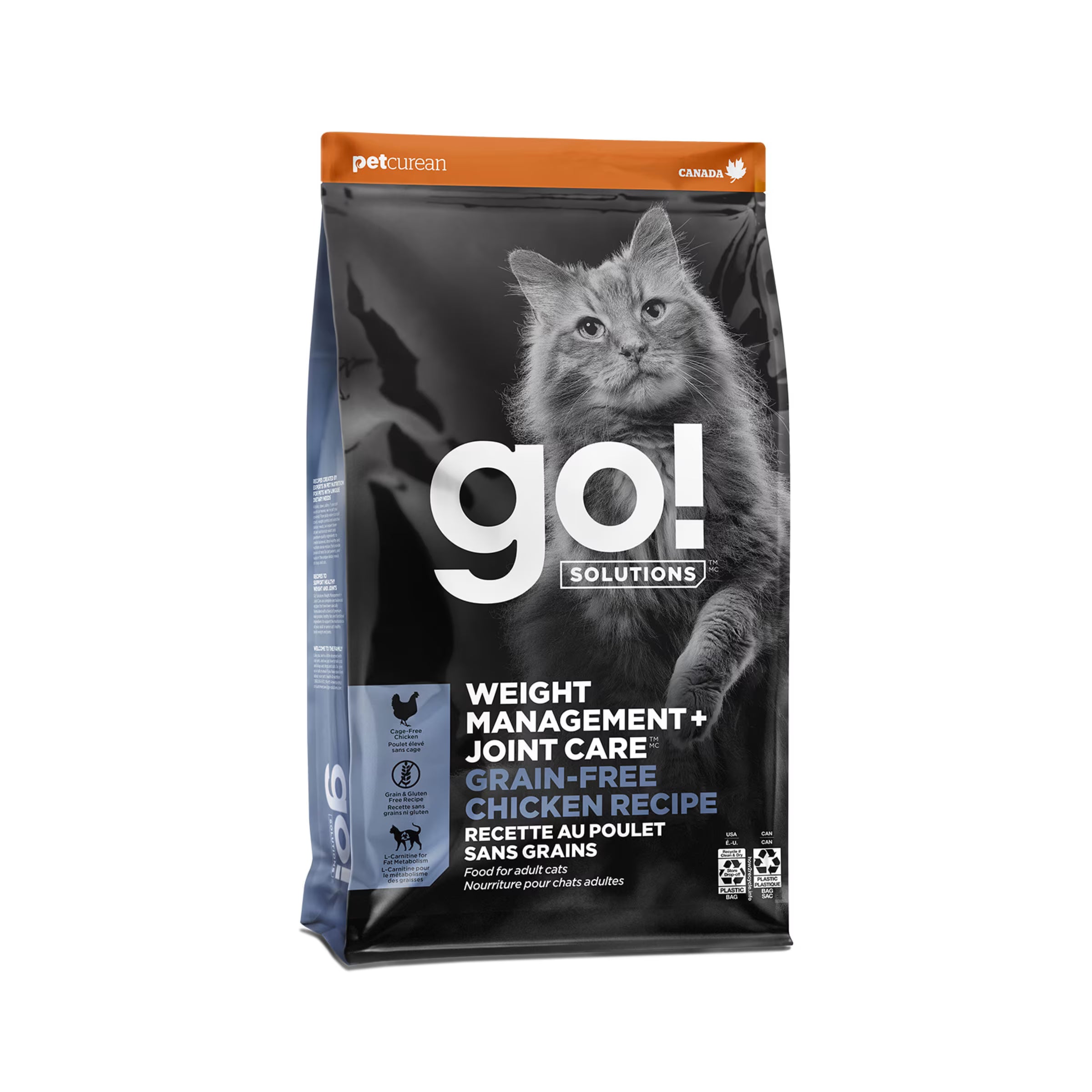 Go! Solutions Weight Management + Joint Care Chicken Grain-Free Dry Cat Food
